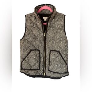 J.Crew Black and White herringbone Vest SMALL